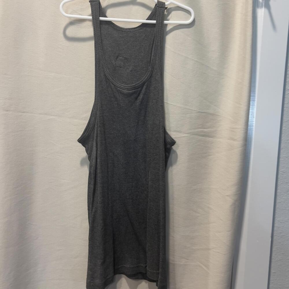 Dollar Women's Grey Jersey Tank Top Size Small